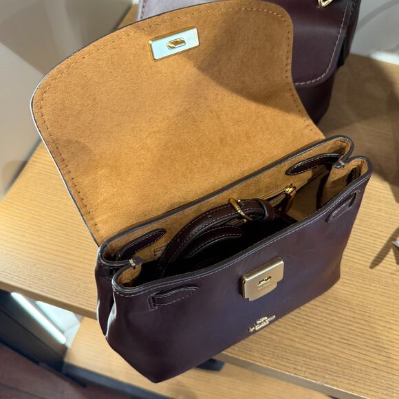 Coach Emory Top Handle Bag CCE54 smooth leather/Espresso - Picture 12 of 13